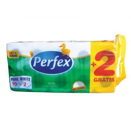 Perfex Pure White kétrétegű kistekercses toalettpapír
